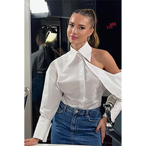 butterfly off shoulder shirt