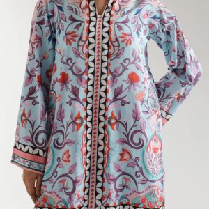 Stitched 2 piece printed shirt and printed trouser
