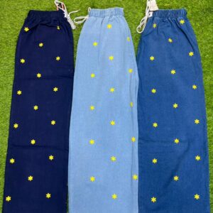 New Embroidery baggy style denim jeans