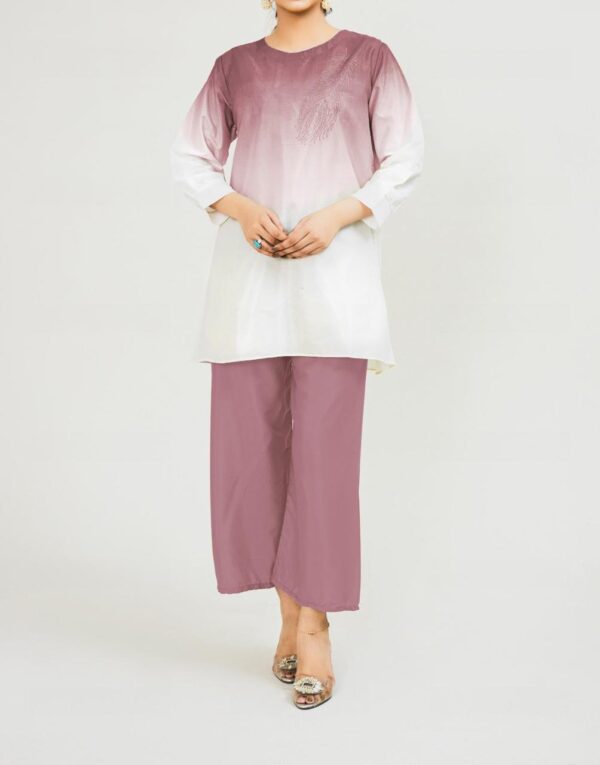 Grip printed 2 piece shirt & trouser with fancy hand made work