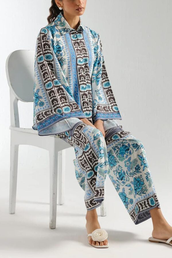 Stitched 2 piece printed shirt and printed trouser - Image 4